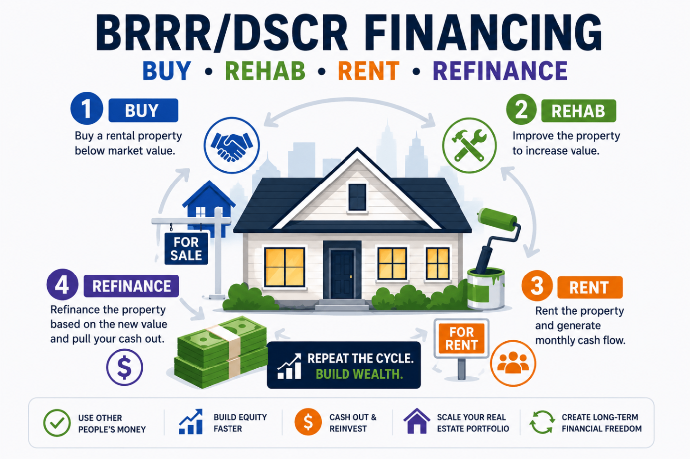BRRR/DSCR Financing – Buy Rehab Rent Refinance